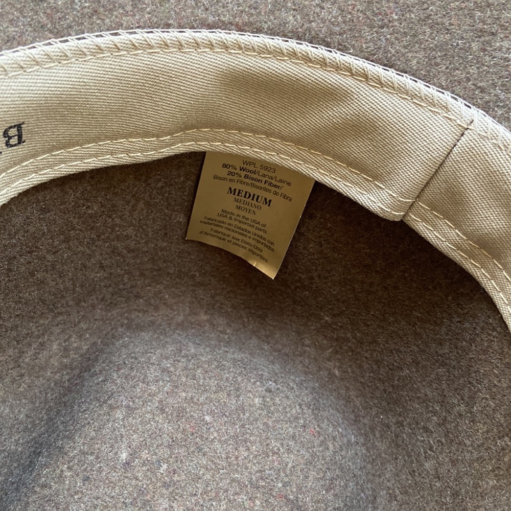 Brown Wool Western Hat - Picture 5 of 7